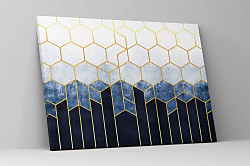 Obraz Abstraktný šesťuholník 1989